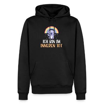 Ich bin im Inneren tot Koala - Männer Premium Bio Hoodie - Schwarz - Vorne - Nico (187cm)
