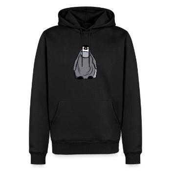Bébé pingouin Pingouin royal Pingouin empereur - Sweat à capuche Premium bio Homme - noir - Devant - Nico (187cm)