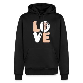 Love Pako Alpaca Lama Alpakazüchter Alpaka - Männer Premium Bio Hoodie - Schwarz - Vorne - Nico (187cm)
