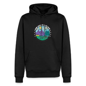 Ohne Akku ist alles doof Pedelec E-Bike - Männer Premium Bio Hoodie - Schwarz - Vorne - Nico (187cm)