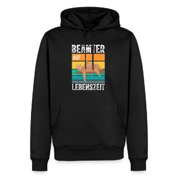 Beamter auf Lebenszeit - Beamter Kaffee Beamtin Ge - Männer Premium Bio Hoodie - Schwarz - Vorne - Nico (187cm)