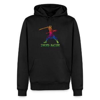 Sword Master Kenjutsu Kata Katana Samurai Kendo - Männer Premium Bio Hoodie - Schwarz - Vorne - Nico (187cm)