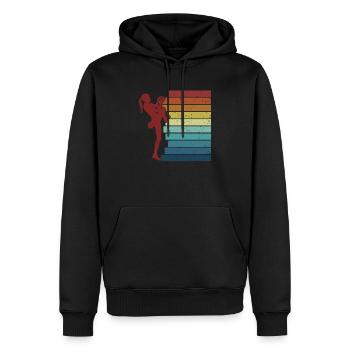 Escalade de bloc Escalade sportive Escalade de - Sweat à capuche Premium bio Homme - noir - Devant - Nico (187cm)