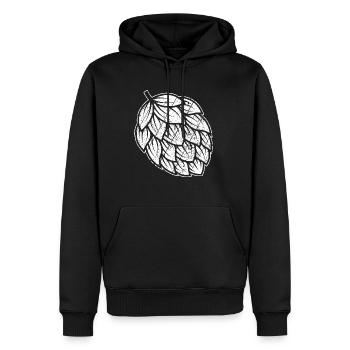 Hopfen Vintage Retro Craft Bier Liebhaber Brauen G - Männer Premium Bio Hoodie - Schwarz - Vorne - Nico (187cm)
