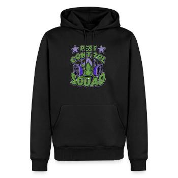 Pest Control Squad Design for a Bug Killer - Männer Premium Bio Hoodie - Schwarz - Vorne - Nico (187cm)