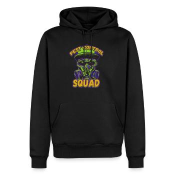 Pest Control Squad Design for a Bug Killer - Männer Premium Bio Hoodie - Schwarz - Vorne - Nico (187cm)