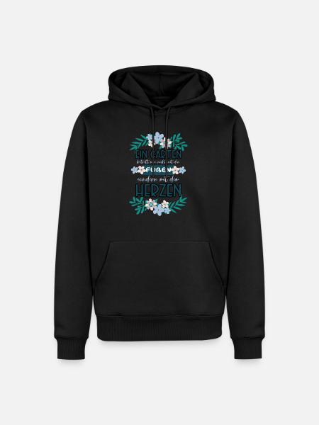 Garten Gärtner - Männer Premium Bio Hoodie - Schwarz