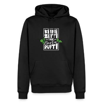 Keine zeit der Garten ruft Gärtner - Männer Premium Bio Hoodie - Schwarz - Vorne - Nico (187cm)