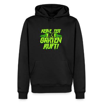 Keine zeit der Garten ruft Gärtner - Männer Premium Bio Hoodie - Schwarz - Vorne - Nico (187cm)