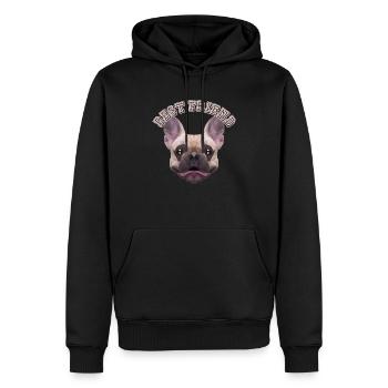 Best Friend Quadrupède Wauwau Chien Bouledogue - Sweat à capuche Premium bio Homme - noir - Devant - Nico (187cm)