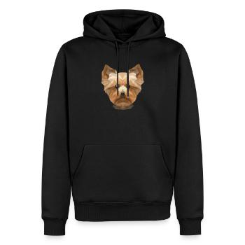 Yorkie Wauwau Quadrupède Yorkshire Terrier Chien - Sweat à capuche Premium bio Homme - noir - Devant - Nico (187cm)