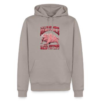 Dead Animal Removals for a Pest Control Technician - Männer Premium Bio Hoodie - Taupe - Vorne - Nico (187cm)