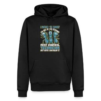 Pest Control Technician is Killin' It Pest - Männer Premium Bio Hoodie - Schwarz - Vorne - Nico (187cm)