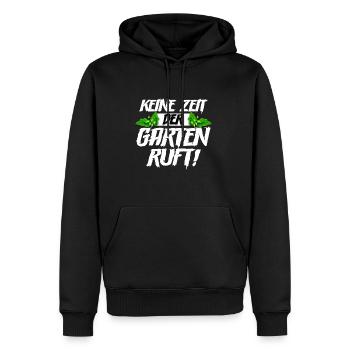 Keine zeit der Garten ruft Gärtner - Männer Premium Bio Hoodie - Schwarz - Vorne - Nico (187cm)
