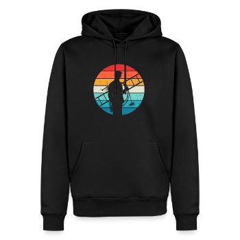 Schornsteinfeger Schornstein Vintage Kaminfeger Ge - Männer Premium Bio Hoodie - Schwarz - Vorne - Nico (187cm)
