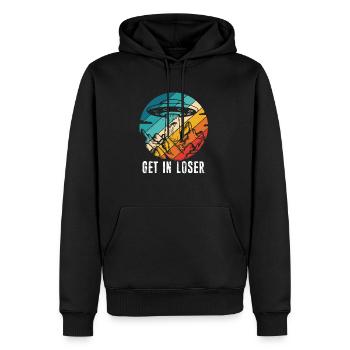 Get in Loser - Männer Premium Bio Hoodie - Schwarz - Vorne - Nico (187cm)