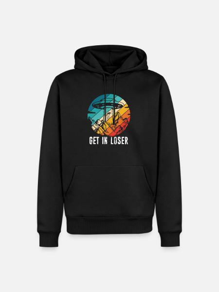 Get in Loser - Männer Premium Bio Hoodie - Schwarz