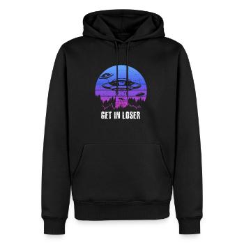 Get in Loser - Männer Premium Bio Hoodie - Schwarz - Vorne - Nico (187cm)