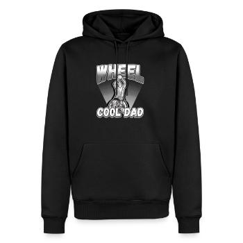 Handicap Wheelchair Design for an Amputation - Männer Premium Bio Hoodie - Schwarz - Vorne - Nico (187cm)