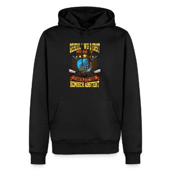Geheult wird erst wenn es stark blutet Eishockey - Männer Premium Bio Hoodie - Schwarz - Vorne - Nico (187cm)
