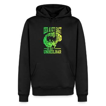 Eishockey Lustig - Männer Premium Bio Hoodie - Schwarz - Vorne - Nico (187cm)