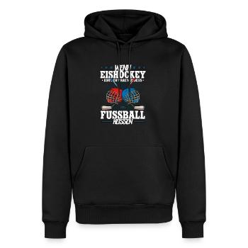 Eishockey Lustig - Männer Premium Bio Hoodie - Schwarz - Vorne - Nico (187cm)