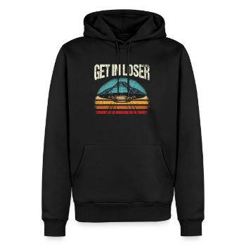 Get in Loser - Männer Premium Bio Hoodie - Schwarz - Vorne - Nico (187cm)