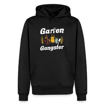 Garten Gangster Gärtnern Gartenarbeit Geschenk - Männer Premium Bio Hoodie - Schwarz - Vorne - Nico (187cm)