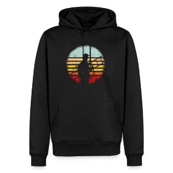 Schornsteinfeger Schornstein Vintage Kaminfeger Ge - Männer Premium Bio Hoodie - Schwarz - Vorne - Nico (187cm)