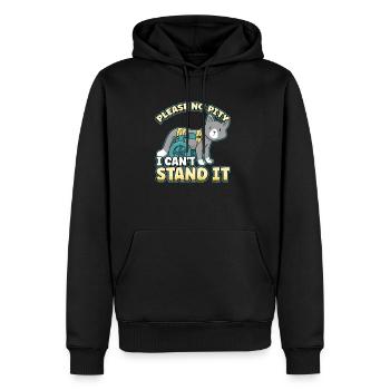 Handicap Wheelchair Design for an Amputation - Männer Premium Bio Hoodie - Schwarz - Vorne - Nico (187cm)