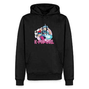 K-Pop Girl K-Drama Kpop - Männer Premium Bio Hoodie - Schwarz - Vorne - Nico (187cm)