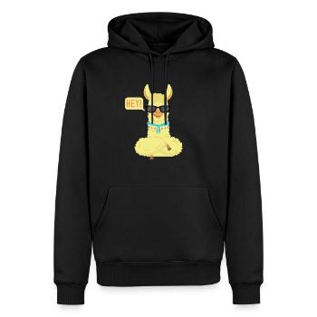 Cool Alpaca Pako Lama Huacaya Alpakazüchter Alpaka - Männer Premium Bio Hoodie - Schwarz - Vorne - Nico (187cm)