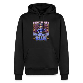 Conception de l’application de la loi pour un agent de police - Sweat à capuche Premium bio Homme - noir - Devant - Nico (187cm)