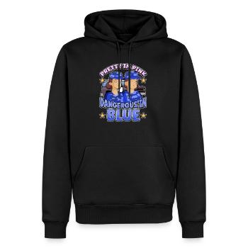 Conception de l’application de la loi pour un agent de police - Sweat à capuche Premium bio Homme - noir - Devant - Nico (187cm)