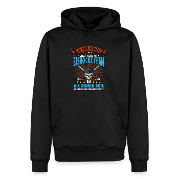 Eishockey - Männer Premium Bio Hoodie - Schwarz - Vorne - Nico (187cm)