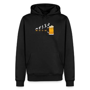 Montag Dienstag Mittwoch Donnerstag Freitag Bier - Männer Premium Bio Hoodie - Schwarz - Vorne - Nico (187cm)