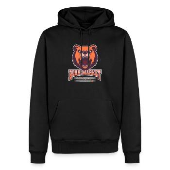 Bear Market Bourse Marché des actions Traders - Sweat à capuche Premium bio Homme - noir - Devant - Nico (187cm)