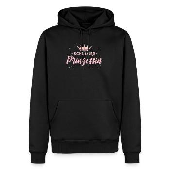 Schlagerparty Schlager Prinzessin - Männer Premium Bio Hoodie - Schwarz - Vorne - Nico (187cm)