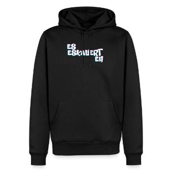 Es Eskaliert Eh Techno Rave - Männer Premium Bio Hoodie - Schwarz - Vorne - Nico (187cm)