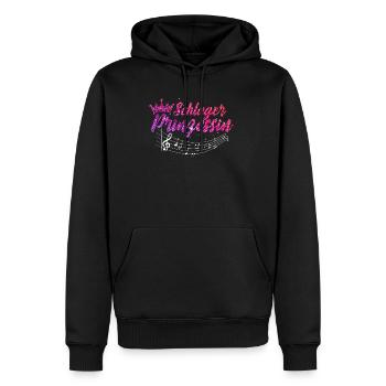 Schlagerparty Schlager Prinzessin - Männer Premium Bio Hoodie - Schwarz - Vorne - Nico (187cm)