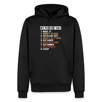Slot Car Perfect Day RC Car Car Drag Racing Slot - Men’s Premium Organic Hoodie - black - Front - Nico (187cm)