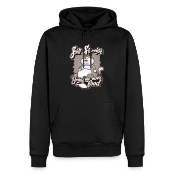 Still Starving bring me more Food Chat de - Sweat à capuche Premium bio Homme - noir - Devant - Nico (187cm)