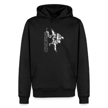 Judo Judoka Geschenk - Männer Premium Bio Hoodie - Schwarz - Vorne - Nico (187cm)