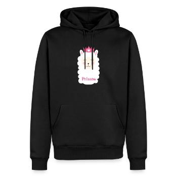Princess Pako Lama Alpaca Éleveur d'alpagas - Sweat à capuche Premium bio Homme - noir - Devant - Nico (187cm)
