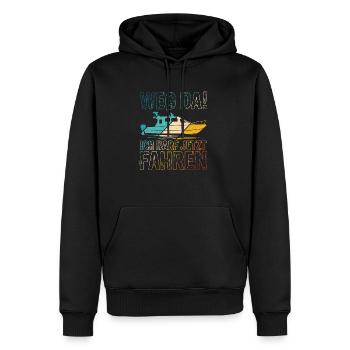 Motorboot Boot Fahren Sportboot Führerschein Gesch - Männer Premium Bio Hoodie - Schwarz - Vorne - Nico (187cm)