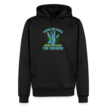 Conception de la mythologie égyptienne pour un fan de l’Égypte ancienne - Sweat à capuche Premium bio Homme - noir - Devant - Nico (187cm)