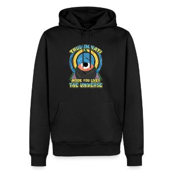 Conception de la mythologie égyptienne pour un fan de l’Égypte ancienne - Sweat à capuche Premium bio Homme - noir - Devant - Nico (187cm)