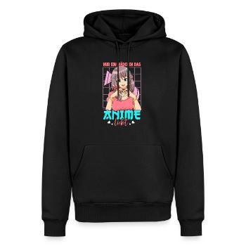 Anime Spruch Weeb Otaku - Männer Premium Bio Hoodie - Schwarz - Vorne - Nico (187cm)