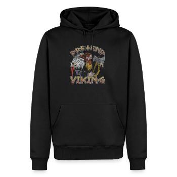 Norse Viking Mythology Design for Viking Warriors - Männer Premium Bio Hoodie - Schwarz - Vorne - Nico (187cm)