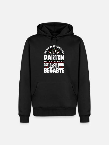 Darts Dartspieler - Männer Premium Bio Hoodie - Schwarz